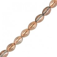 Czech Pinch beads kralen 5x3mm Crystal capri gold 00030/27101